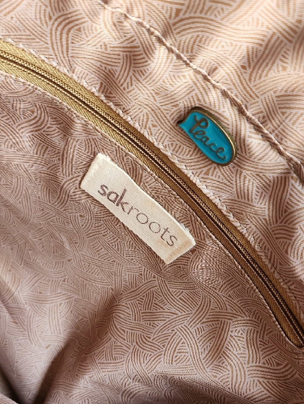 Sakroots Cream Canvas Tote with Multicolor Floral & Bird Print - Picture 9 of 10